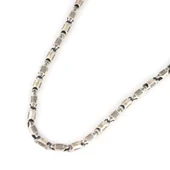 925 Ayar Gümüş 50 Cm Döküm İşlemeli Zincir Kolye thumbnail 5