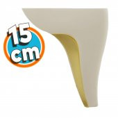 Mobilya Yatak Kanepe Sehpa Puf TV Ünitesi Baza Koltuk Ayağı Krem Renk 15 cm Ayak - 1