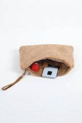 Fur Fashion El Çantası Deve Tüyü thumbnail 2