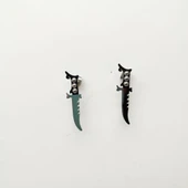 Rambo Bıçağı Model Erkek Küpe - 12