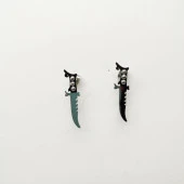 Rambo Bıçağı Model Erkek Küpe - 7