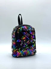 Gökkuşağı Renk Küçük Boy Üç Papyonlu Çocuk Sırt Çantası - 4