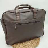 Emitasyon Deri Askılı Evrak Çantası Kahve Renk - 8