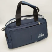 Orta Boy Çizgili Model Seyehat ve Spor Çantası Lacivert Renk - 1