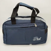 Battal Boy Çizgili Model Seyahat ve Spor Çantası Lacivert Renk - 9