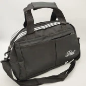 Büyük Boy Çizgili Model Seyahat ve Spor Çantası Siyah Renk - 12