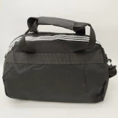 Büyük Boy Çizgili Model Seyahat ve Spor Çantası Siyah Renk - 5