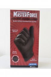 Master Force Siyah Nitril Eldiven Medıum ( M ) Orta Boy - 1