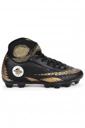 Jump Krampon Çim Saha Erkek Çocuk Futbol Ayakkabı 28365 Siyah - Altın thumbnail 1