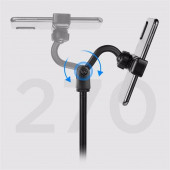 360 Derece Döndürülebilir Masaüstü Teleskopik Telefon Standı Çok Fonksiyonlu Telefon Tutucu - 4