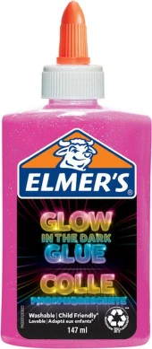 Elmer S Karanlıkta Parlayan Yapıştırıcı Pembe Karanlıkta Parlayan Slime 147 ML - 1