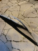 Mrs.Gugar Altın Detaylı Mermer Desen Kare Kırlent Kılıfı - 8