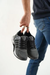BA0590 Tarz Sneakers Ithal Taban Füme Çizgi Spor Ayakkabısı thumbnail 4
