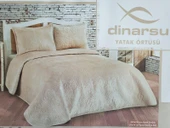 Dinarsu Yatak Örtüsü Seti 3 Parça Çift Kişilik 230x250 Olivia Mocha - 1