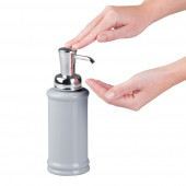 71055ES SIVI SABUNLUK PORSELEN GRİ 7X7X20CM 355ML - 4