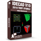 ideCAD (2018 TBDY Uyumlu) Video Ders Eğitim Seti - 1