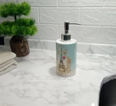 LY-J101A SERAMİK SIVI SABUNLUK ROMANTİK YEŞİL MODEL 7x7x18cm 320ml thumbnail 2