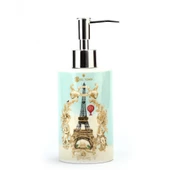 LY-J101A SERAMİK SIVI SABUNLUK ROMANTİK YEŞİL MODEL 7x7x18cm 320ml thumbnail 5