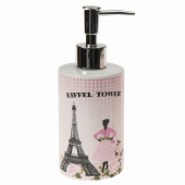 LY-J116A SERAMİK SIVI SABUNLUK EYFEL KULESİ MODEL 7X7X18CM 320ML thumbnail 1