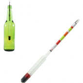 Üçlü Ölçekli Hidrometre Cam Alkol Metre Test Ölçer 26 cm C73 - 4