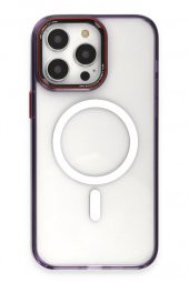 Apple iPhone 14 Pro Max Kılıf Aluminum Lens Cristal Clear Case - 5