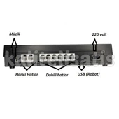 Fortel Z206 2 Harici 6 Dahili PBX Telefon Santrali Robot Özellikli - 2
