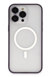 Apple iPhone 14 Pro Max Kılıf Lens Korumalı Mat Magneticsafe Magsafe Kapak - 2
