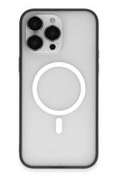 Apple iPhone 14 Pro Max Kılıf Lens Korumalı Mat Magneticsafe Magsafe Kapak - 7