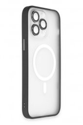 Apple iPhone 14 Pro Max Kılıf Lens Korumalı Mat Magneticsafe Magsafe Kapak - 10