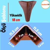Seher 1 Çift Avangart Mobilya Kanepe Koltuk Konsol Tv Ünitesi Ayağı 18 Cm Kahverengi Ayakları - 4