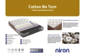 Niron Cotton No Turn 90x190 cm Tek Kişilik Yatak Baza Başlık Takımı - Baza, Başlık ve Yatak Seti - 1