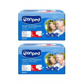 Canped Belbantlı Tekstil Yüzeyli Hasta Bezi Büyük (l) 30'lu 2 Paket - 1