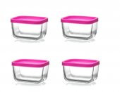 Lav saklama kabı cam kahvaltılık  4 lü 270 cc thumbnail 1