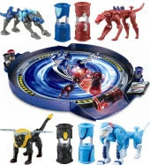 MONSUNO, Lisanslı Mega Arena, 4 Adet Kapsül-4 Figür-4 KART Full Oyun SETİ - 1