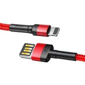 Baseus CALKLF-G09 Cafule 2.4 A Lightning 1 Metre Şarj Kablosu Kırmızı thumbnail 1
