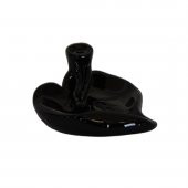 Geri Akış Buhurdanlık Tütsülük Seramik Kalp Siyah Backflow C0888 - 3