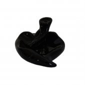 LokmanAVM Geri Akış Buhurdanlık Tütsülük Seramik Kalp Siyah Backflow C0888 - 5