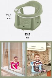 Flosoft Kaymaz Vakum Ayaklı Bebek Banyo Oturağı & Mama Oturağı 2in1 - 5