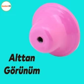 Noktalı Mantar Düğme Kulp Çekmece Bebek Çocuk Genç Odası Dolap Kapak Kulpu Kulbu Pembe Metal Kulp - 3