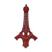 Metal Paris Eyfel Kulesi Kırmızı Kristal Taşlı 18cm thumbnail 5