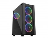 Frisby FC-9320G Gaming Kasa (Dual-Ring RGB Fan + 600W 80+ Bronze)1 x USB 3.0, 2 x USB 2.0 - 1