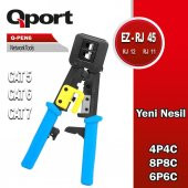QPort Q-PEN6 Yeni Nesil RJ45 Sıkma Pensesi - 1