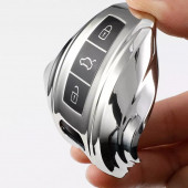 AUDI A3 A4 A5 A6L A7 A8 C8 Q8 D5 E-TRON TPU ANAHTAR KILIF (GÜMÜŞ) thumbnail 5