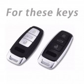 AUDI A3 A4 A5 A6L A7 A8 C8 Q8 D5 E-TRON TPU ANAHTAR KILIF (MAVİ) thumbnail 3