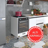 Kenzlife ankastre modülü kabini malik ejder byz fırın ocak dolabı kapaklı ayarlı ayaklı - 1
