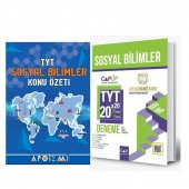 Apotemi TYT Sosyal Konu Özetli ve Çap Sosyal Deneme Seti 2 Kitap - 1