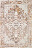Vintage Desen Pamuk Taban Dijital Baskılı Halı  BEJ 200X290 - 2