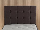 Niron Rama 100cm Tek Kişilik Başlık, Füme Soho Kumaş Yatak Başlığı - 1