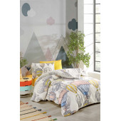 Tabu Home Kapadokya Balon Krem Tek Kişilik Nevresim Seti - 2