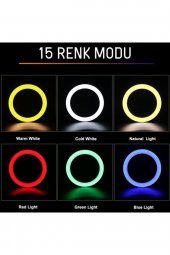 Mj26 10 İnç İnstagramer- İnfluencer Rgb Ring Light Led Işık RENKSAN - 4